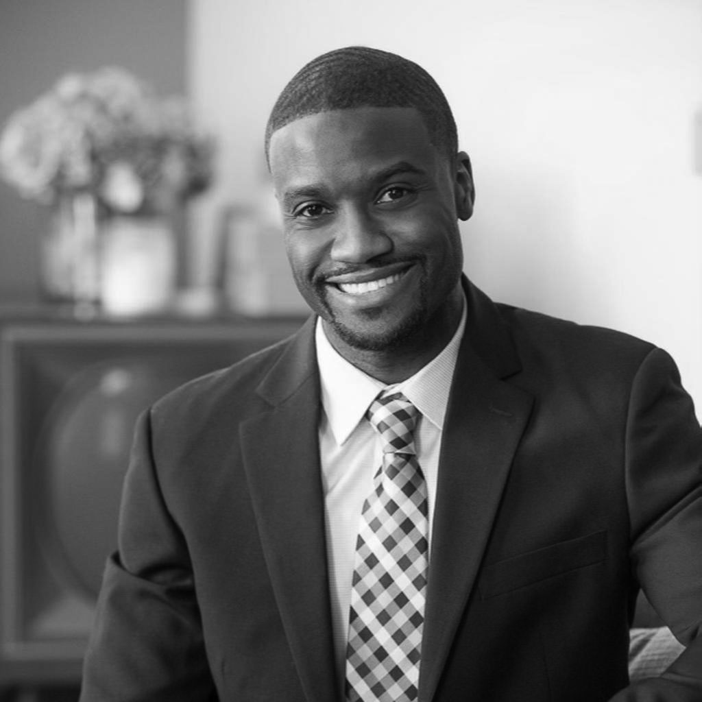 Smiling man in suit and tie portrait