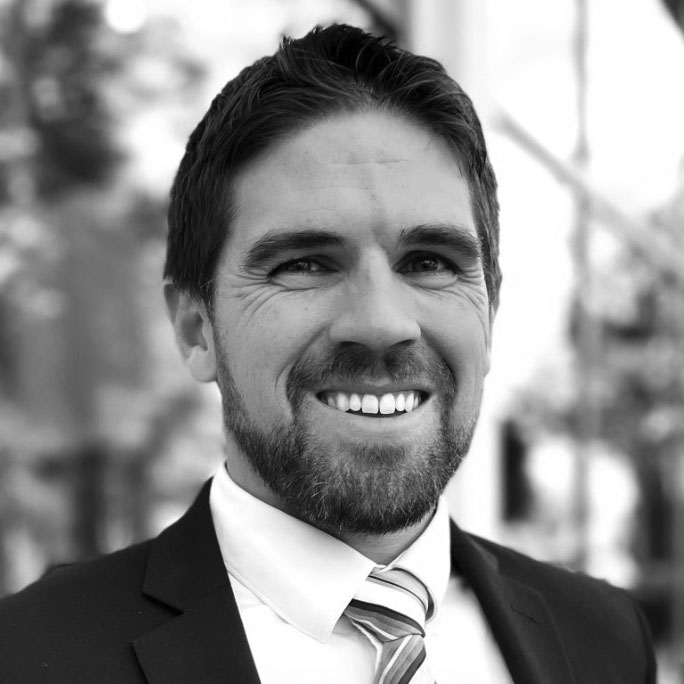 Smiling man in suit and tie portrait