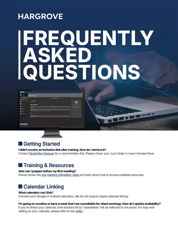 Hargrove Frequently Asked Questions information page