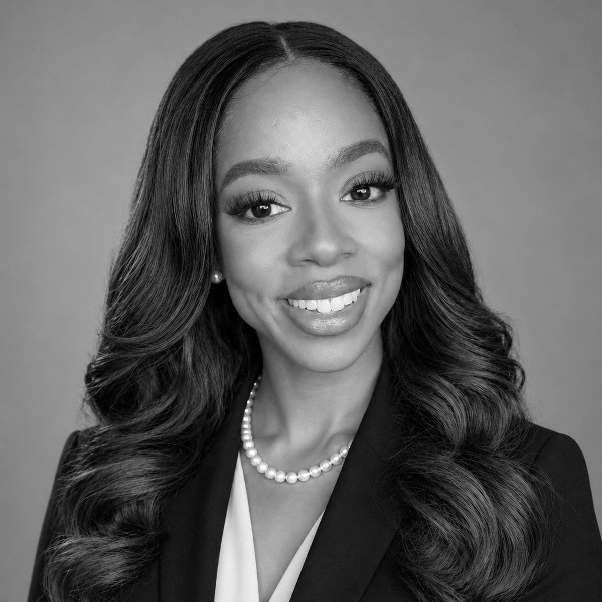 Black-and-white professional headshot of Johnnay Holt